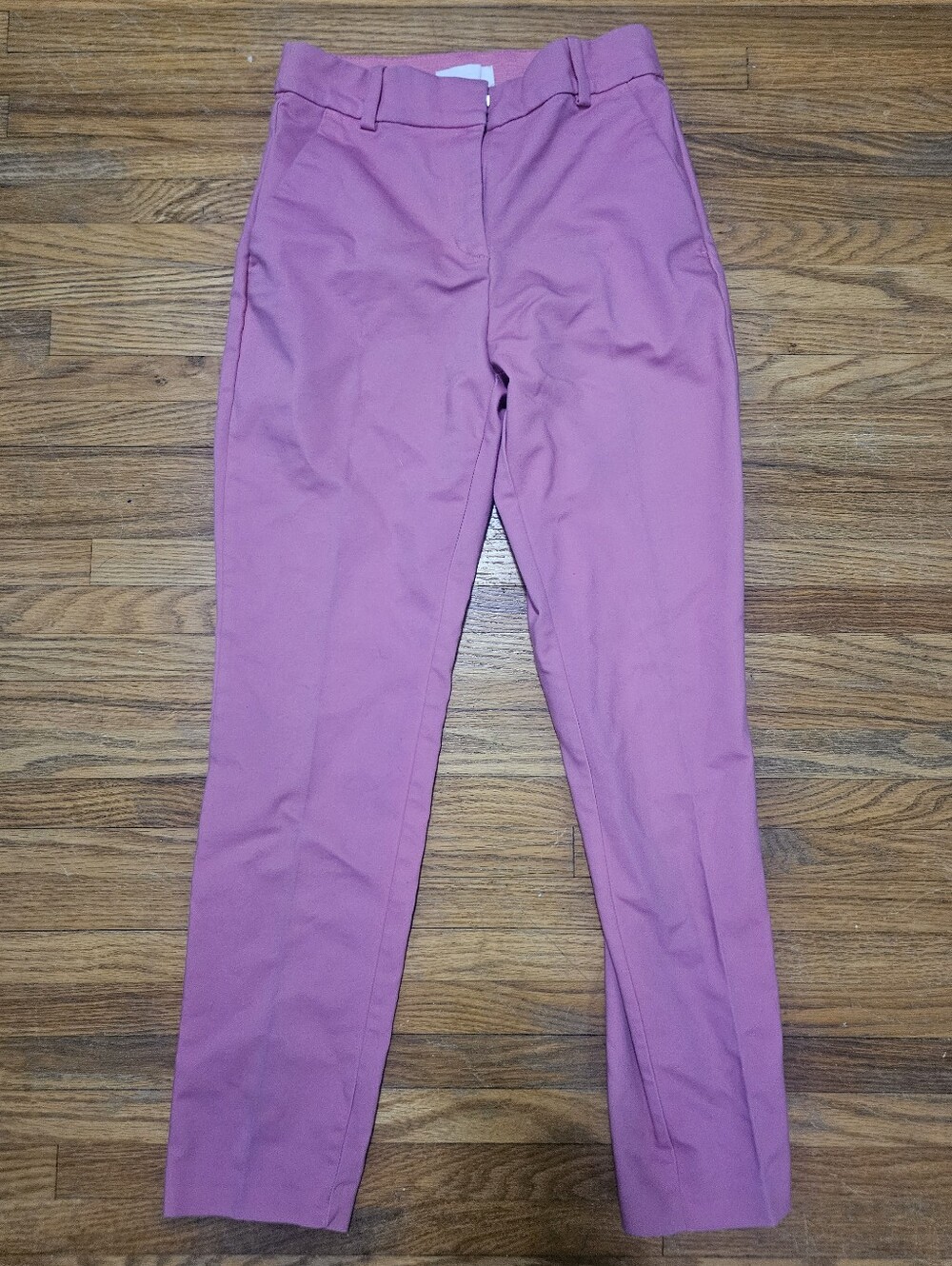 H&M Bright Pink Cropped Trousers Size 2
